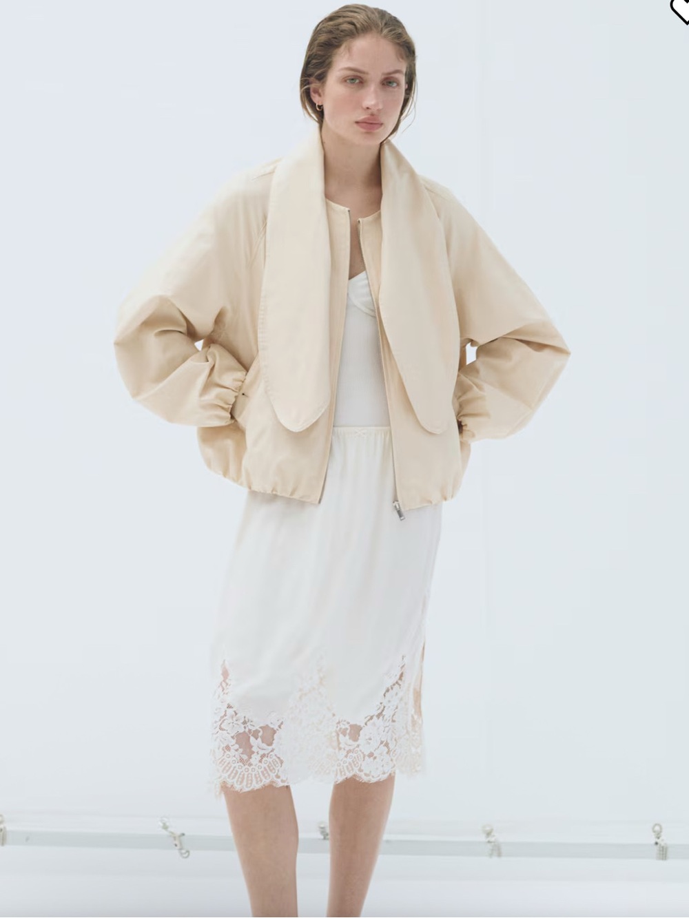 NWT H&M Linen Blend Jacket With Scarf - Picture 3 of 11